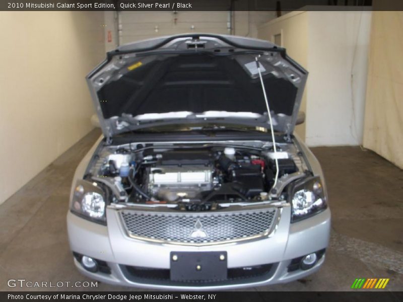 Quick Silver Pearl / Black 2010 Mitsubishi Galant Sport Edition