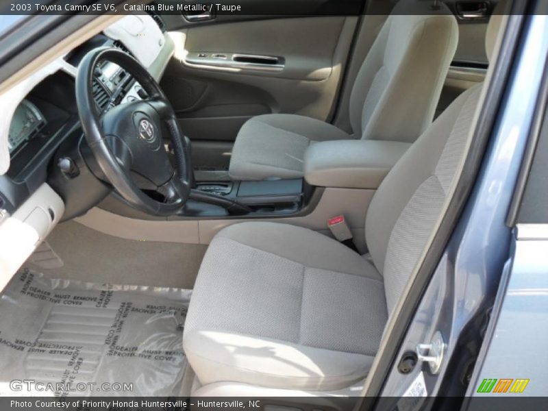 Catalina Blue Metallic / Taupe 2003 Toyota Camry SE V6