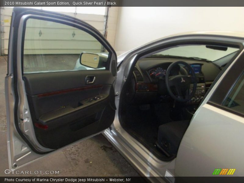 Quick Silver Pearl / Black 2010 Mitsubishi Galant Sport Edition