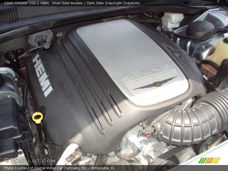 Silver Steel Metallic / Dark Slate Gray/Light Graystone 2006 Chrysler 300 C HEMI