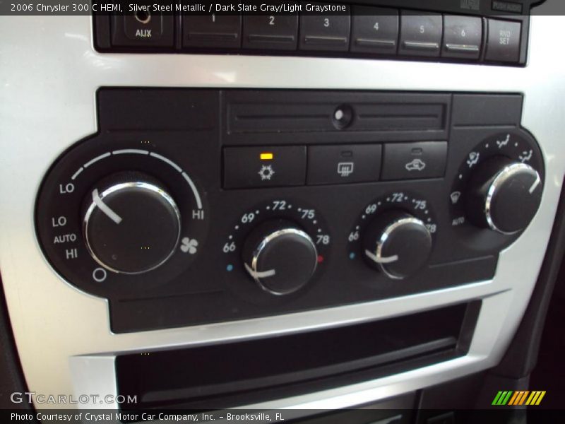 Silver Steel Metallic / Dark Slate Gray/Light Graystone 2006 Chrysler 300 C HEMI
