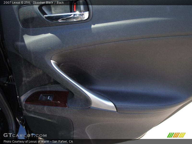 Obsidian Black / Black 2007 Lexus IS 250