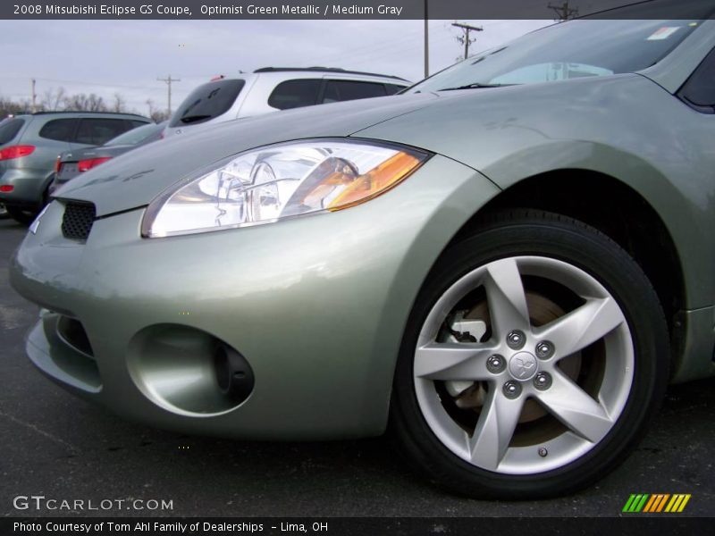 Optimist Green Metallic / Medium Gray 2008 Mitsubishi Eclipse GS Coupe