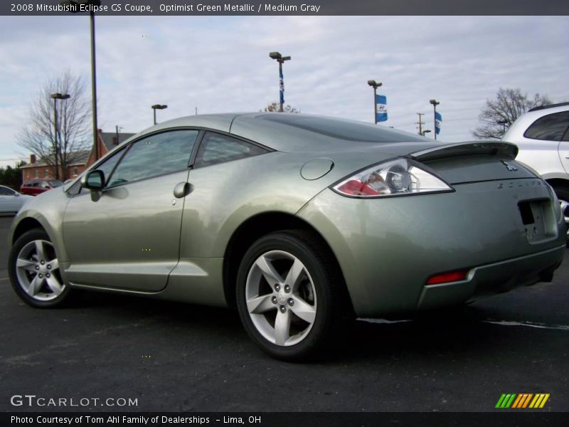 Optimist Green Metallic / Medium Gray 2008 Mitsubishi Eclipse GS Coupe