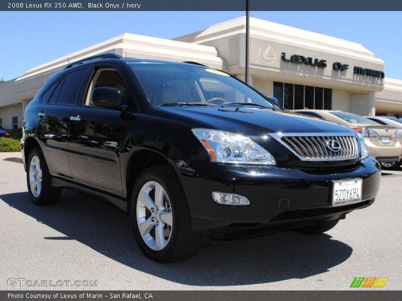 Black Onyx / Ivory 2008 Lexus RX 350 AWD