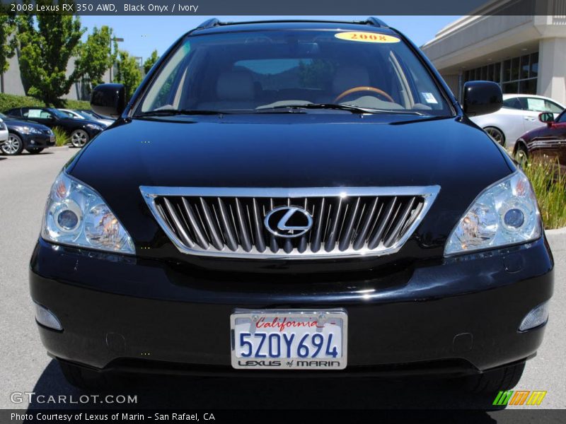 Black Onyx / Ivory 2008 Lexus RX 350 AWD