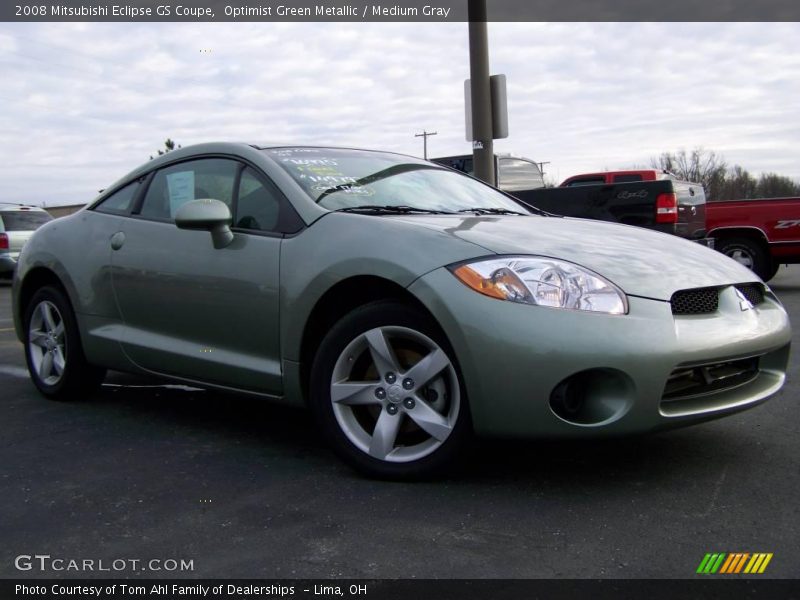 Optimist Green Metallic / Medium Gray 2008 Mitsubishi Eclipse GS Coupe