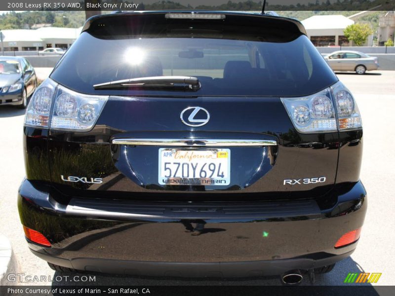Black Onyx / Ivory 2008 Lexus RX 350 AWD