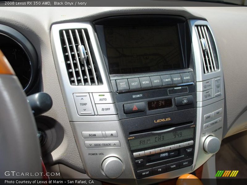 Black Onyx / Ivory 2008 Lexus RX 350 AWD