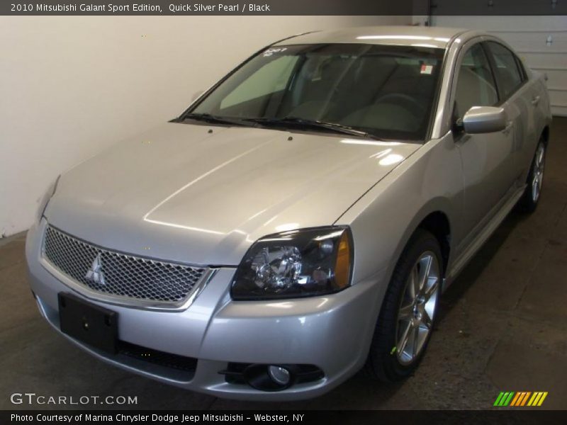 Quick Silver Pearl / Black 2010 Mitsubishi Galant Sport Edition