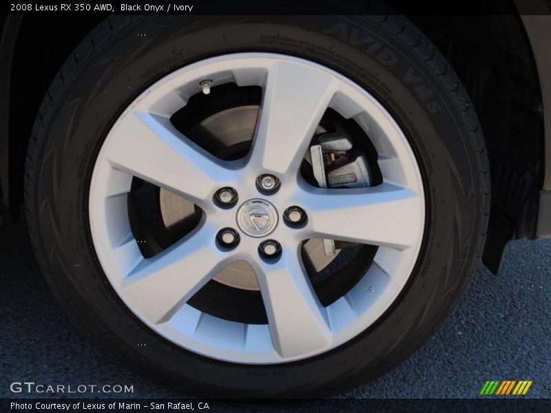 Black Onyx / Ivory 2008 Lexus RX 350 AWD