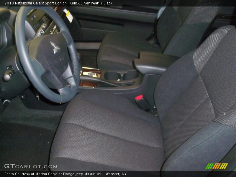 Quick Silver Pearl / Black 2010 Mitsubishi Galant Sport Edition