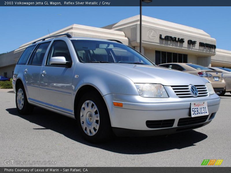 Reflex Silver Metallic / Grey 2003 Volkswagen Jetta GL Wagon
