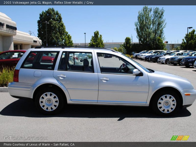 Reflex Silver Metallic / Grey 2003 Volkswagen Jetta GL Wagon
