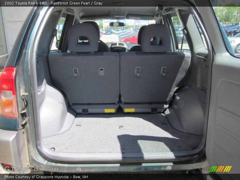 Rainforest Green Pearl / Gray 2002 Toyota RAV4 4WD