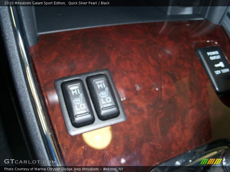 Quick Silver Pearl / Black 2010 Mitsubishi Galant Sport Edition