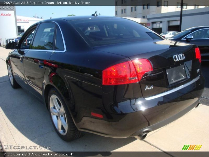 Brilliant Black / Ebony 2007 Audi A4 3.2 quattro Sedan