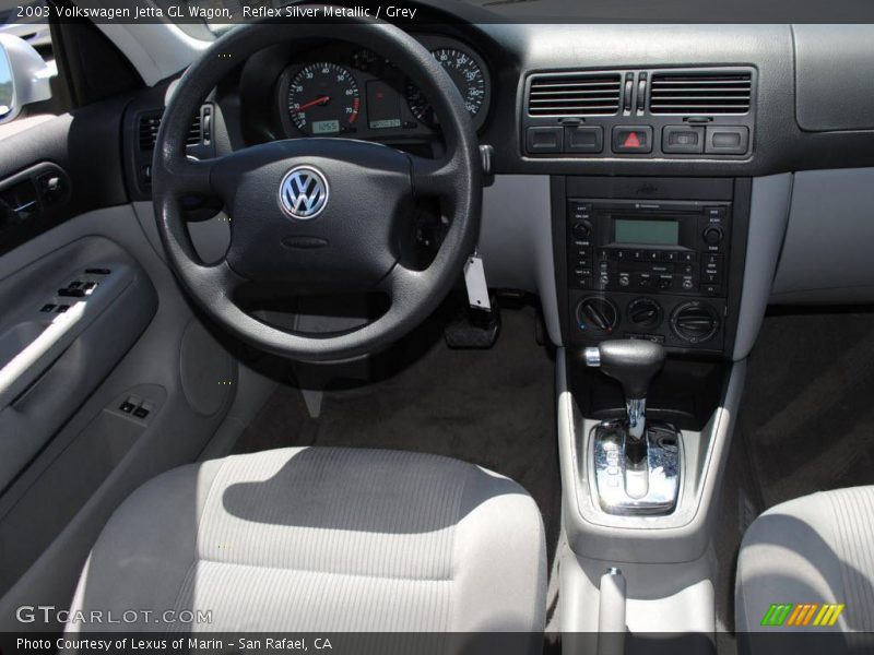 Reflex Silver Metallic / Grey 2003 Volkswagen Jetta GL Wagon