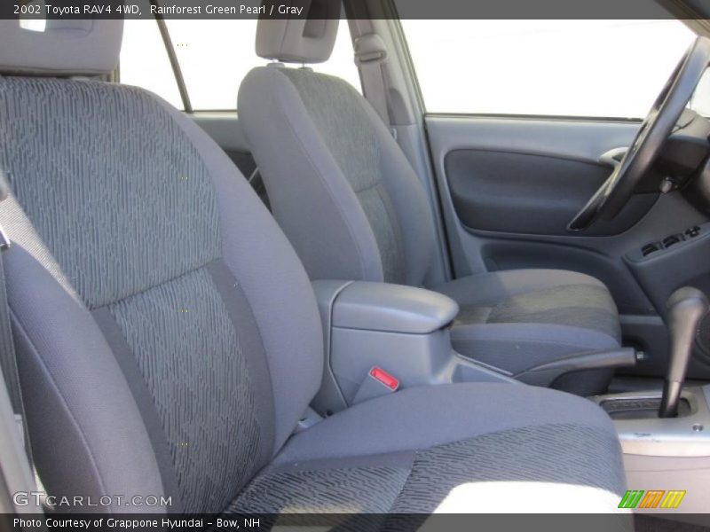 Rainforest Green Pearl / Gray 2002 Toyota RAV4 4WD