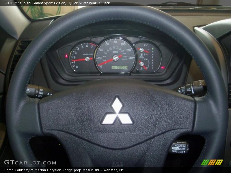 Quick Silver Pearl / Black 2010 Mitsubishi Galant Sport Edition
