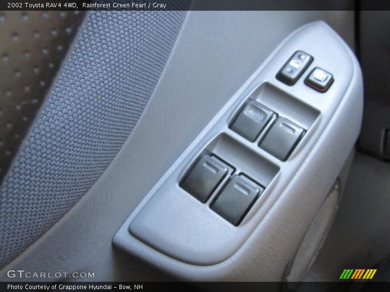 Rainforest Green Pearl / Gray 2002 Toyota RAV4 4WD