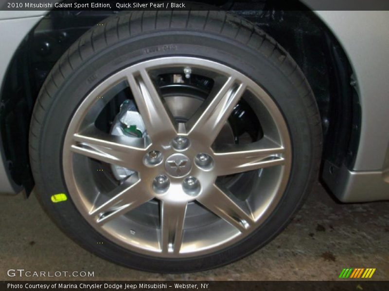 Quick Silver Pearl / Black 2010 Mitsubishi Galant Sport Edition