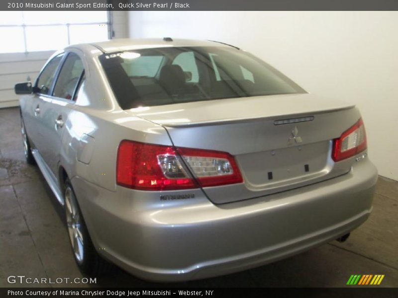 Quick Silver Pearl / Black 2010 Mitsubishi Galant Sport Edition