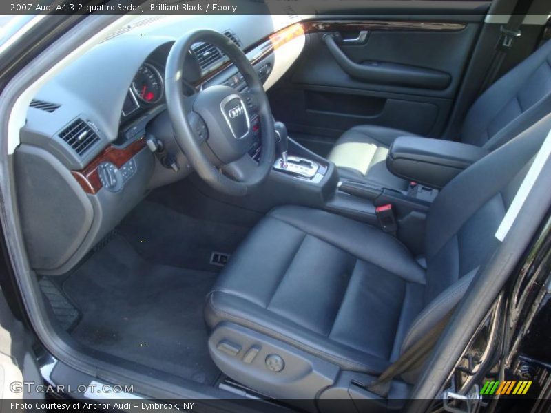 Brilliant Black / Ebony 2007 Audi A4 3.2 quattro Sedan