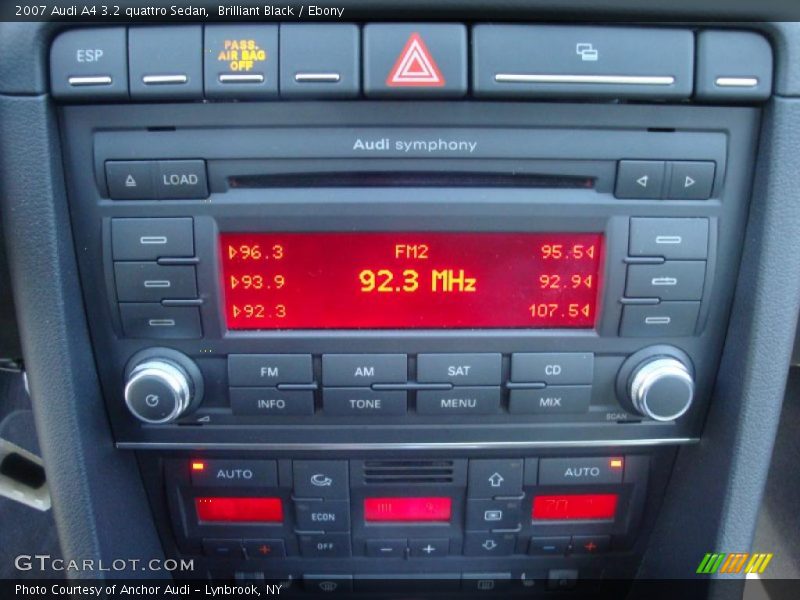 Brilliant Black / Ebony 2007 Audi A4 3.2 quattro Sedan
