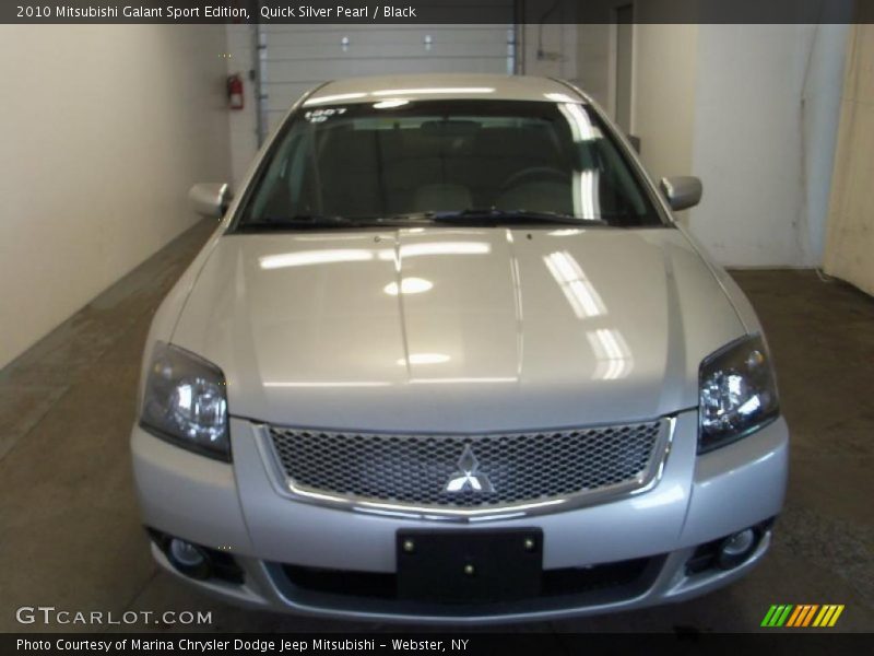 Quick Silver Pearl / Black 2010 Mitsubishi Galant Sport Edition