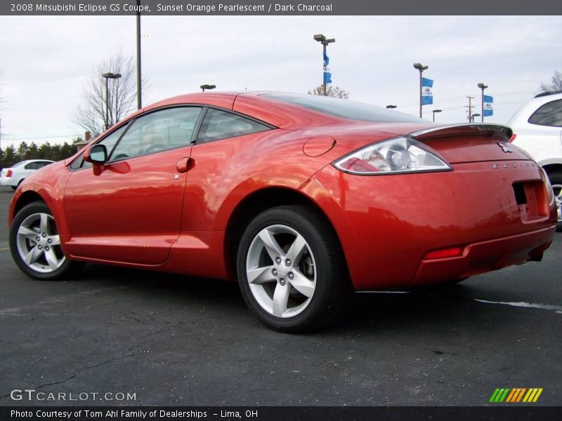 Sunset Orange Pearlescent / Dark Charcoal 2008 Mitsubishi Eclipse GS Coupe