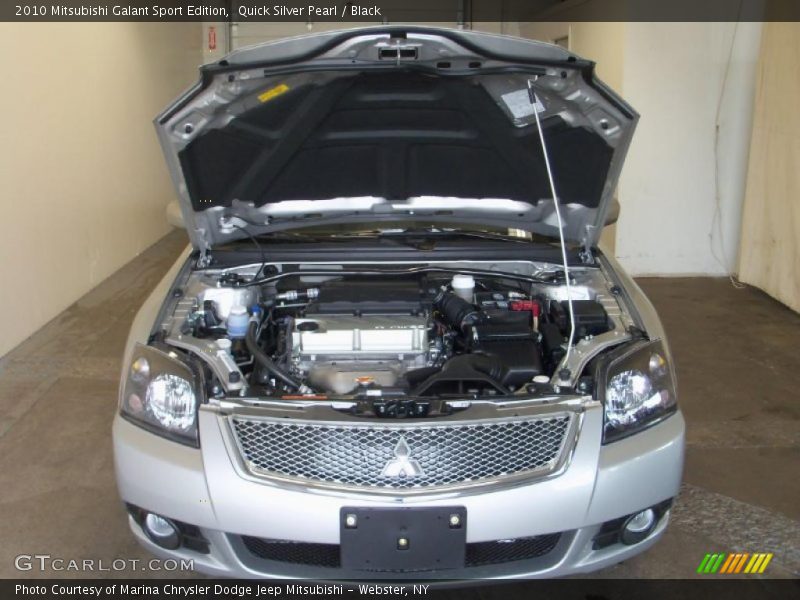 Quick Silver Pearl / Black 2010 Mitsubishi Galant Sport Edition
