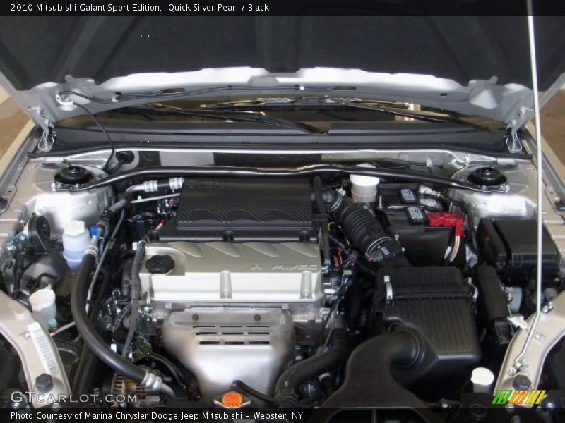 Quick Silver Pearl / Black 2010 Mitsubishi Galant Sport Edition