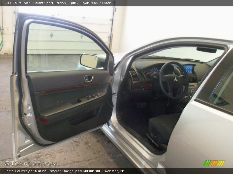 Quick Silver Pearl / Black 2010 Mitsubishi Galant Sport Edition