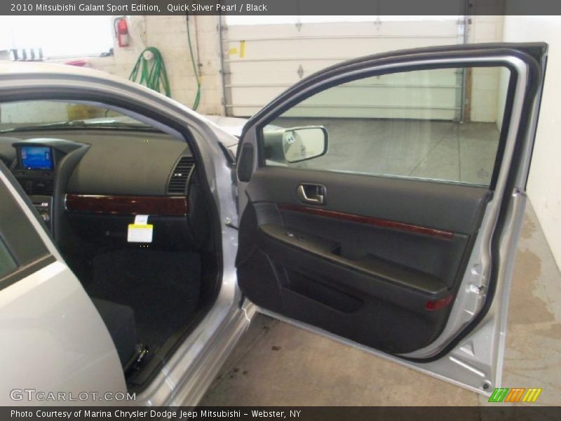 Quick Silver Pearl / Black 2010 Mitsubishi Galant Sport Edition