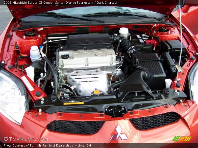 Sunset Orange Pearlescent / Dark Charcoal 2008 Mitsubishi Eclipse GS Coupe