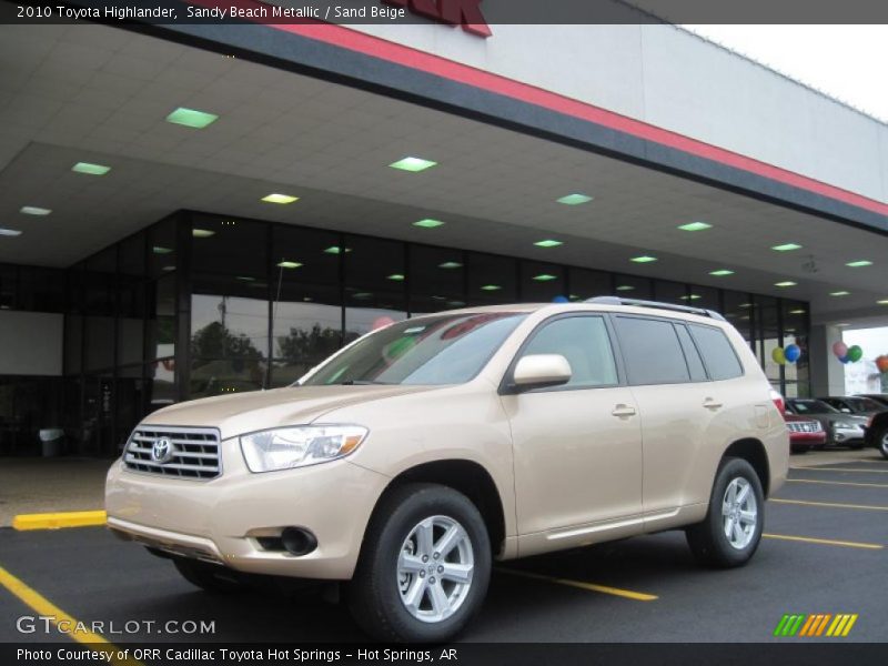 Sandy Beach Metallic / Sand Beige 2010 Toyota Highlander