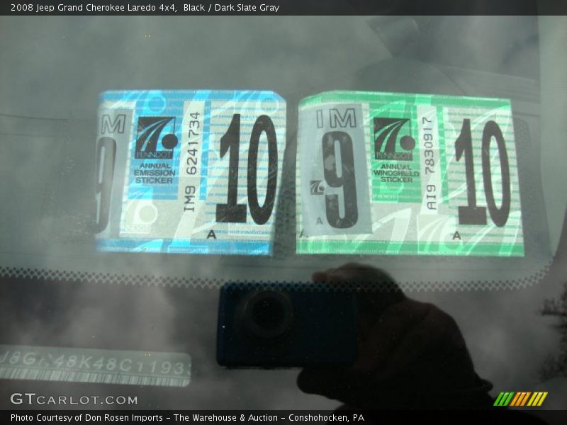 Black / Dark Slate Gray 2008 Jeep Grand Cherokee Laredo 4x4