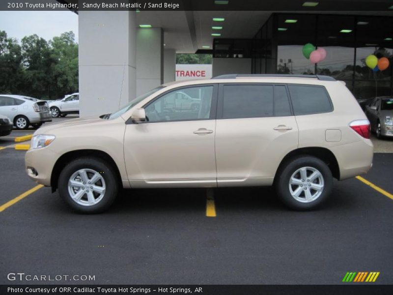 Sandy Beach Metallic / Sand Beige 2010 Toyota Highlander