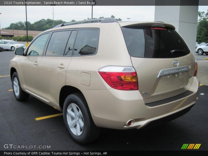 Sandy Beach Metallic / Sand Beige 2010 Toyota Highlander
