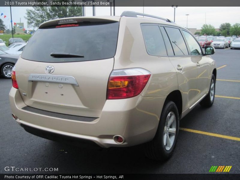 Sandy Beach Metallic / Sand Beige 2010 Toyota Highlander