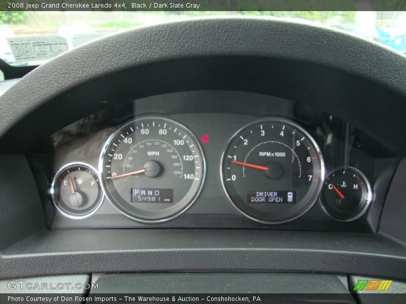Black / Dark Slate Gray 2008 Jeep Grand Cherokee Laredo 4x4