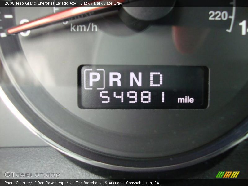 Black / Dark Slate Gray 2008 Jeep Grand Cherokee Laredo 4x4