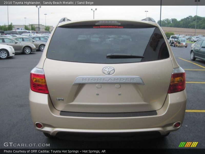Sandy Beach Metallic / Sand Beige 2010 Toyota Highlander