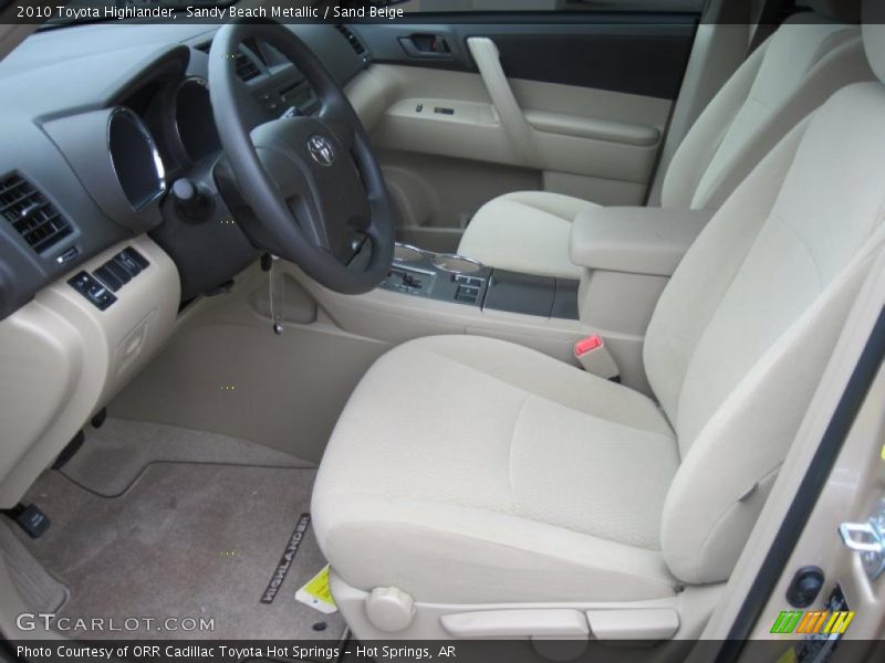 Sandy Beach Metallic / Sand Beige 2010 Toyota Highlander