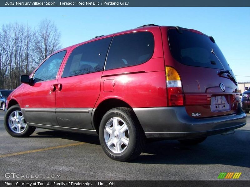 Toreador Red Metallic / Portland Gray 2002 Mercury Villager Sport