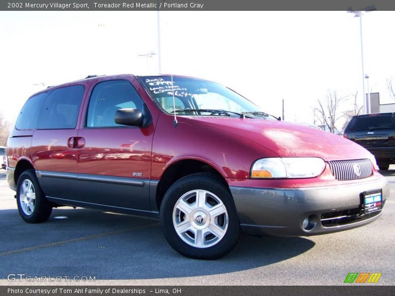 Toreador Red Metallic / Portland Gray 2002 Mercury Villager Sport