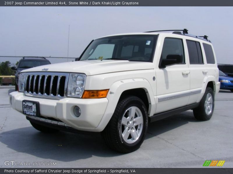 Stone White / Dark Khaki/Light Graystone 2007 Jeep Commander Limited 4x4