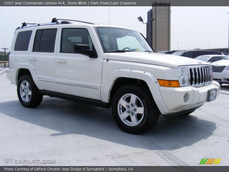 Stone White / Dark Khaki/Light Graystone 2007 Jeep Commander Limited 4x4