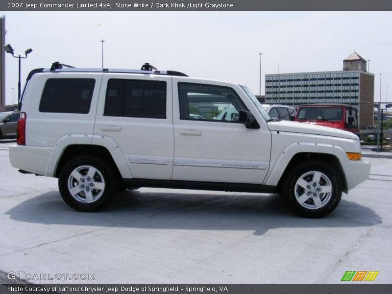 Stone White / Dark Khaki/Light Graystone 2007 Jeep Commander Limited 4x4